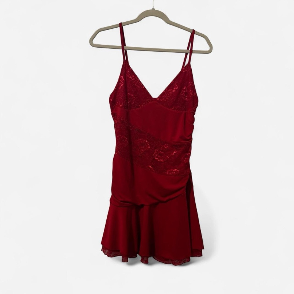 *sold* Forever 21 Red Lace Mini Dress